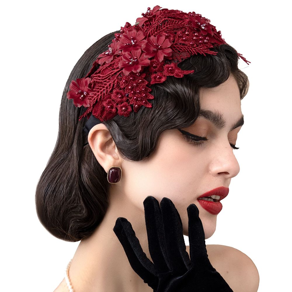 Women'S Fashion Of The 50S - Повязка на голову женская кружевная, в