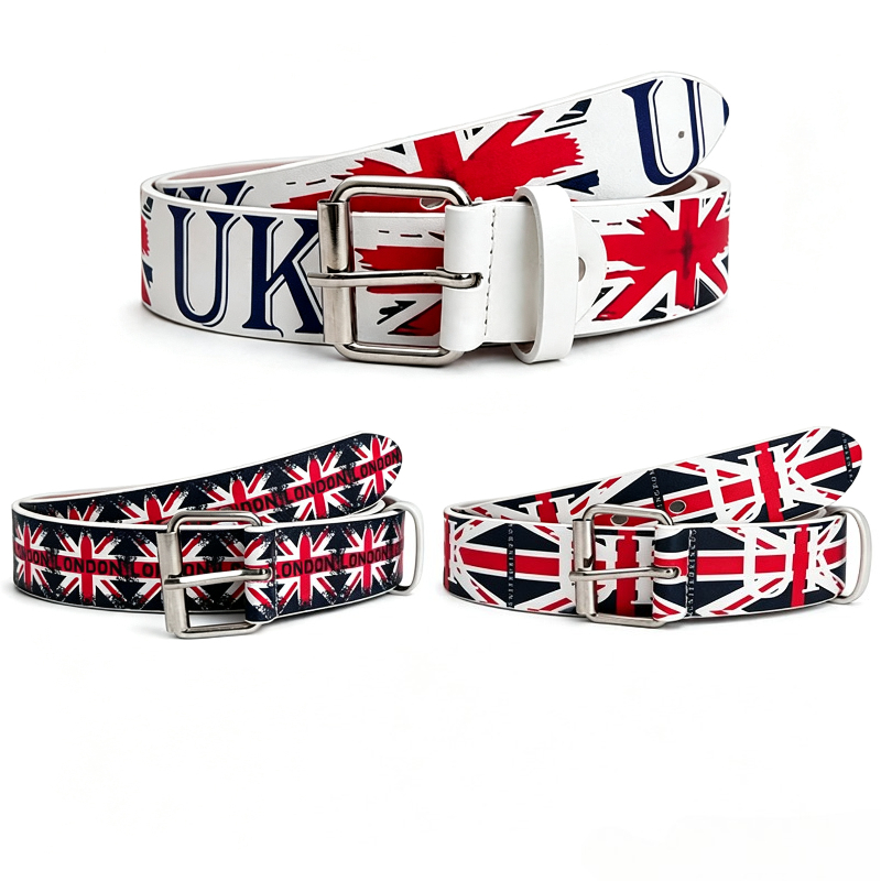 Women Fashion Uk - Ремень с принтом флага Великобритании, в