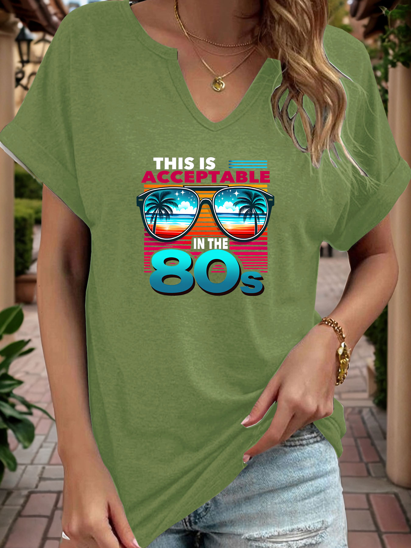 Women'S Fashion In The 80S - Футболка с принтом в стиле 80-х