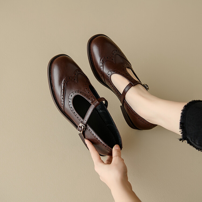 Women Fashion Heels - Туфли-лодочки женские с круглым носком, спилок,