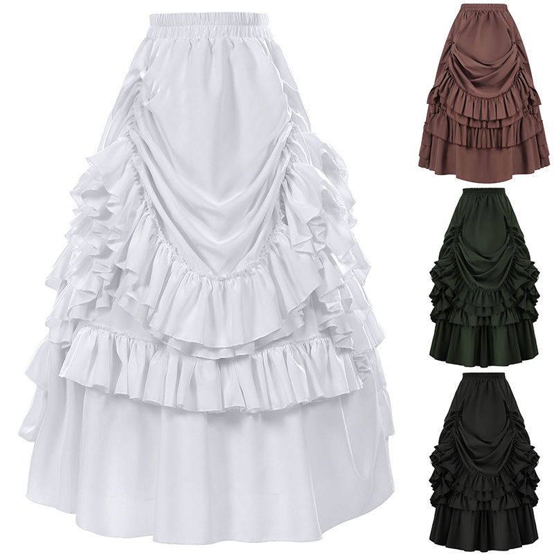 Women'S Fashion Renaissance Period - Короткая юбка в ретро-готическом стиле для
