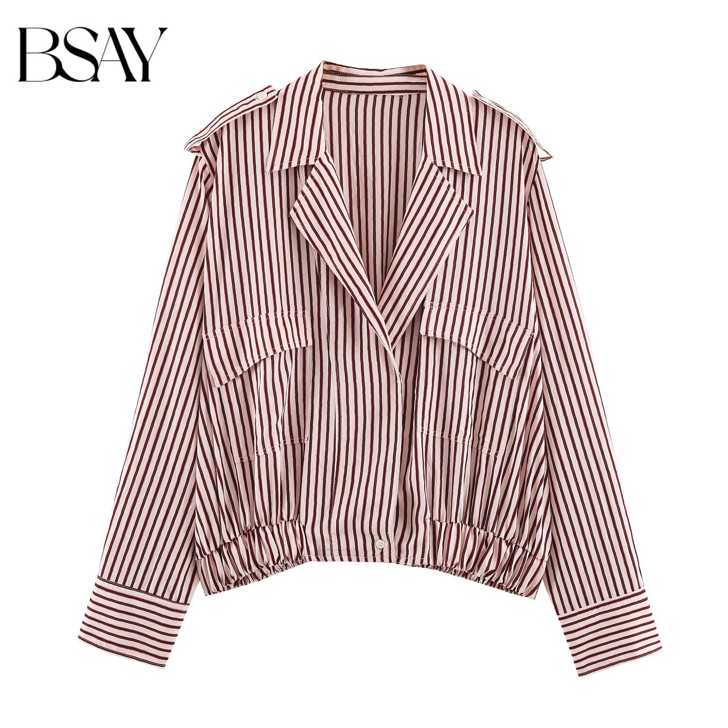 Women'S Fashion Utility Jacket - BSAY 2026 Осенняя новинка: женская рубашка-жакет