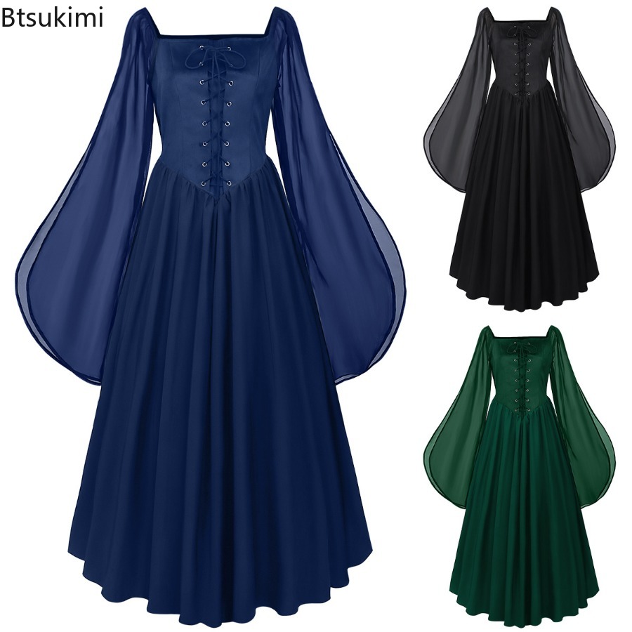 Women'S Fashion Renaissance Period - Средневековое платье эпохи Ренессанса с расклешенными