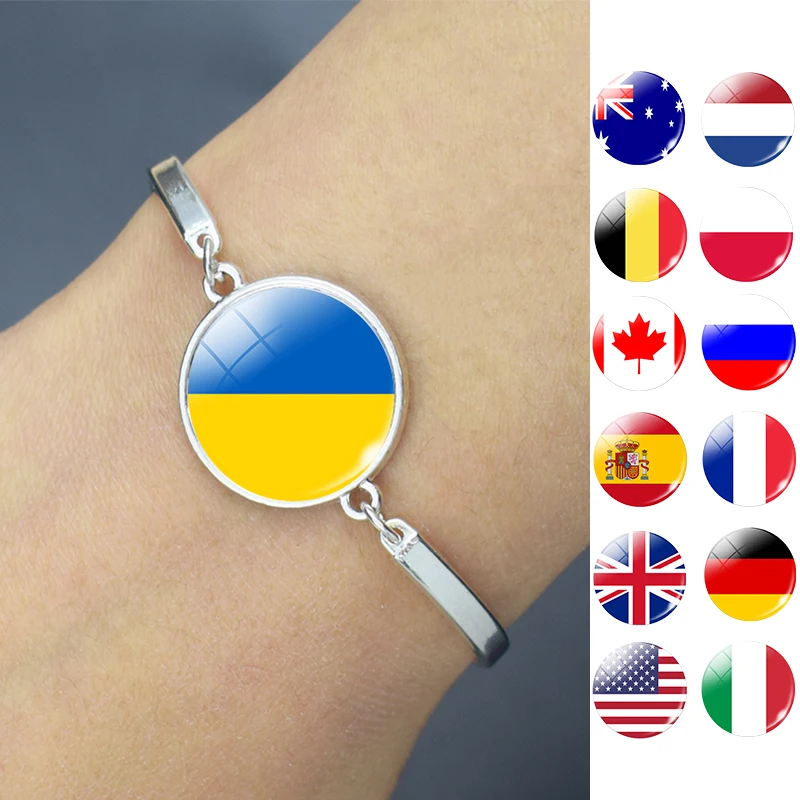 Women Fashion Uk - Браслет унисекс с флагом Украины, Франции,