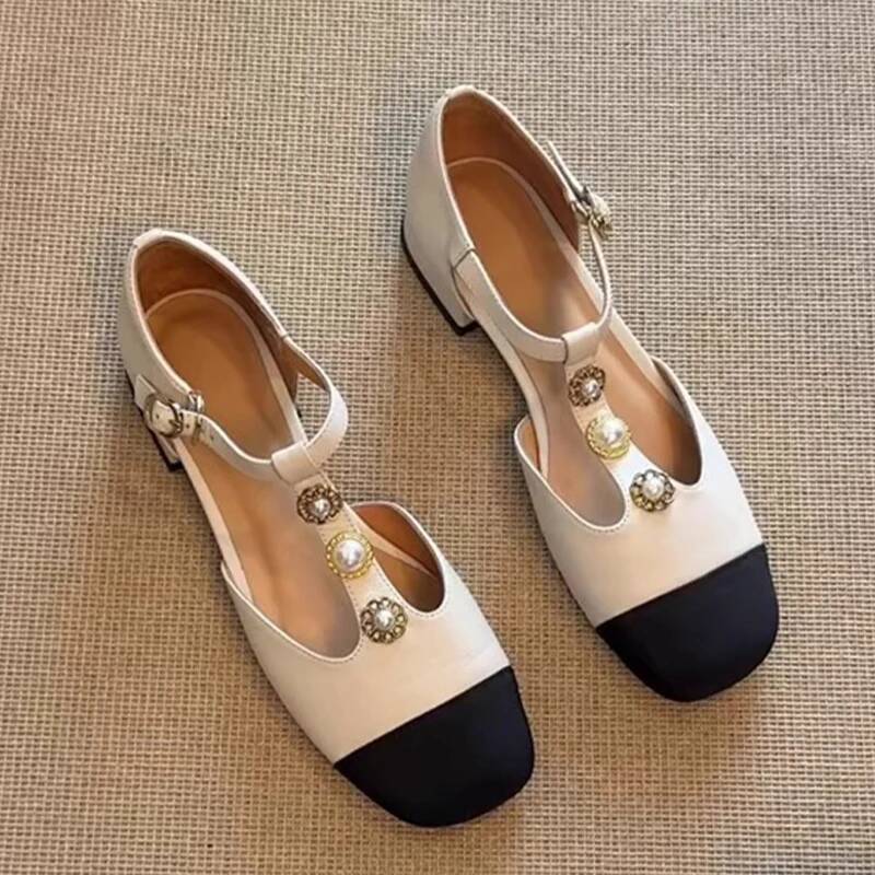 Women Fashion Heels - Женские босоножки на каблуке с квадратным