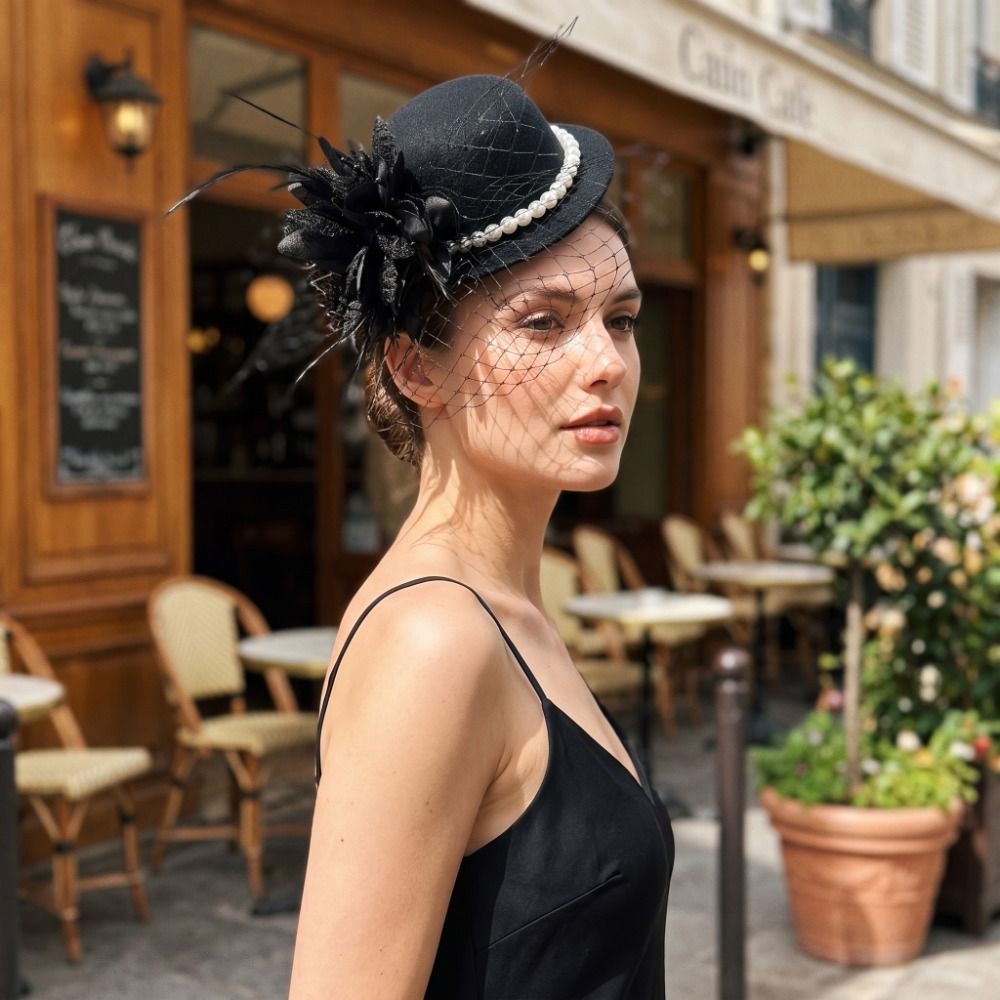 Women'S Fashion In The 1920S - Изысканный винтажный головной убор-фасцинатор с цветами,