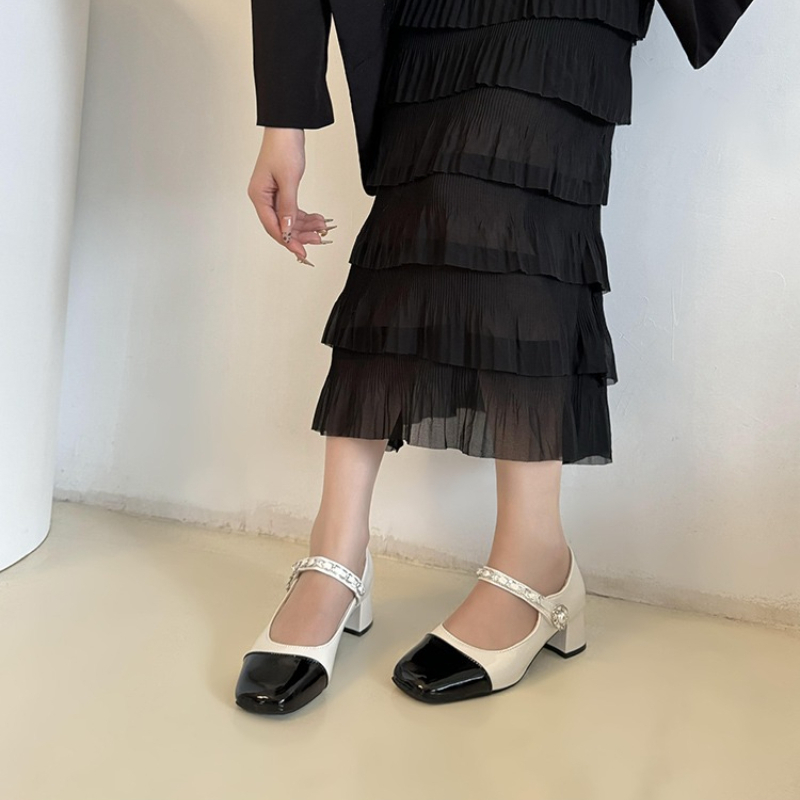 Туфли-мюли на толстом каблуке  – обзор и цена Women Fashion Heels