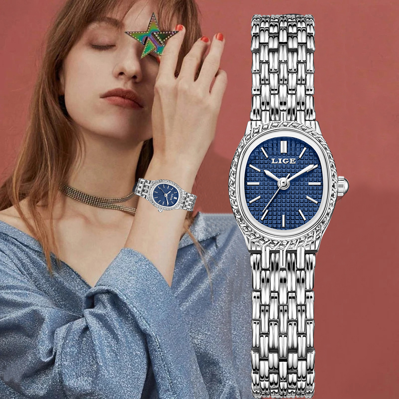 LIGE модные роскошные кварцевы – обзор и цена Women Fashion Simple