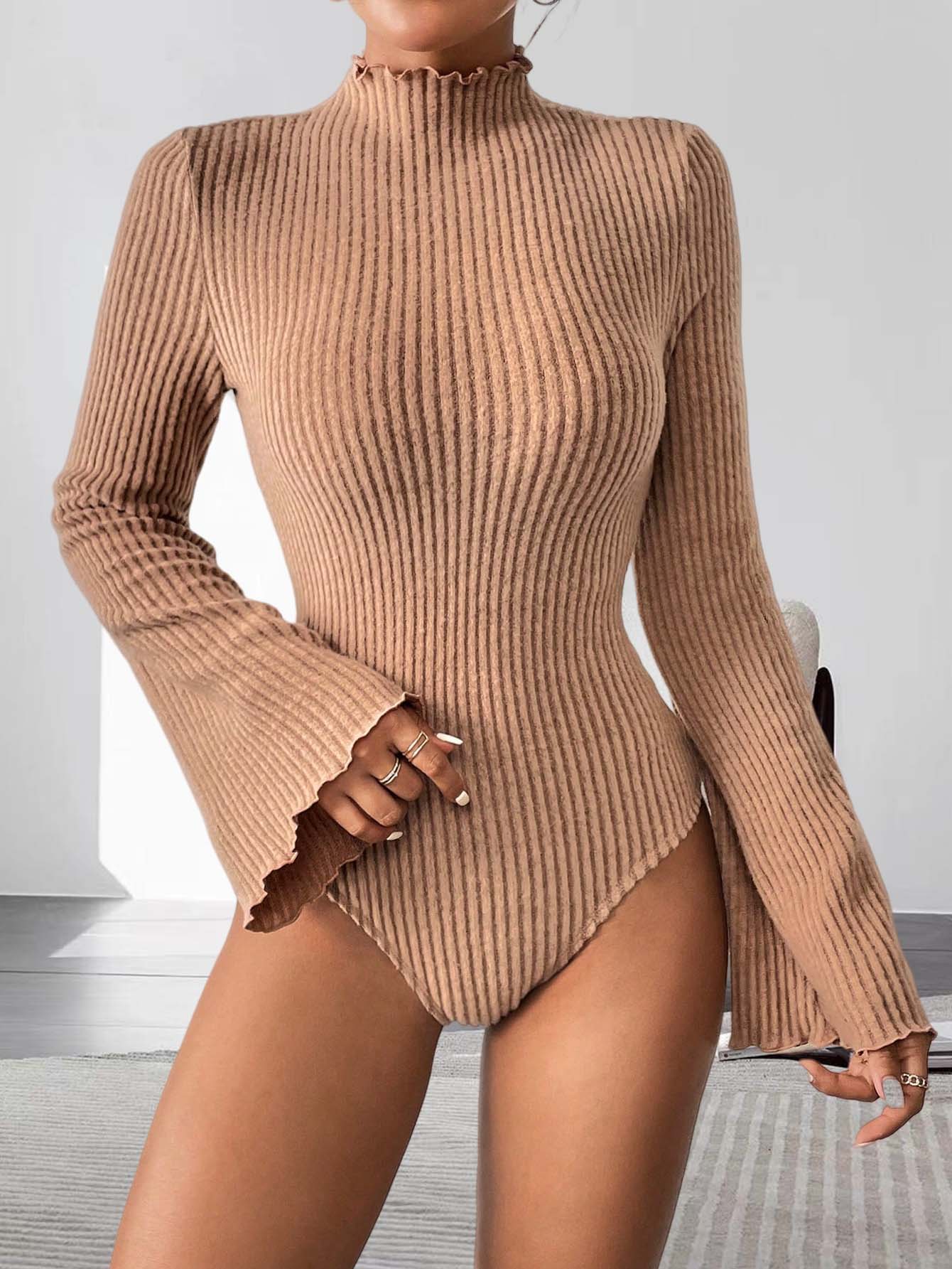 Женский трикотажный боди цвета – обзор и цена Turtleneck Bodysuit